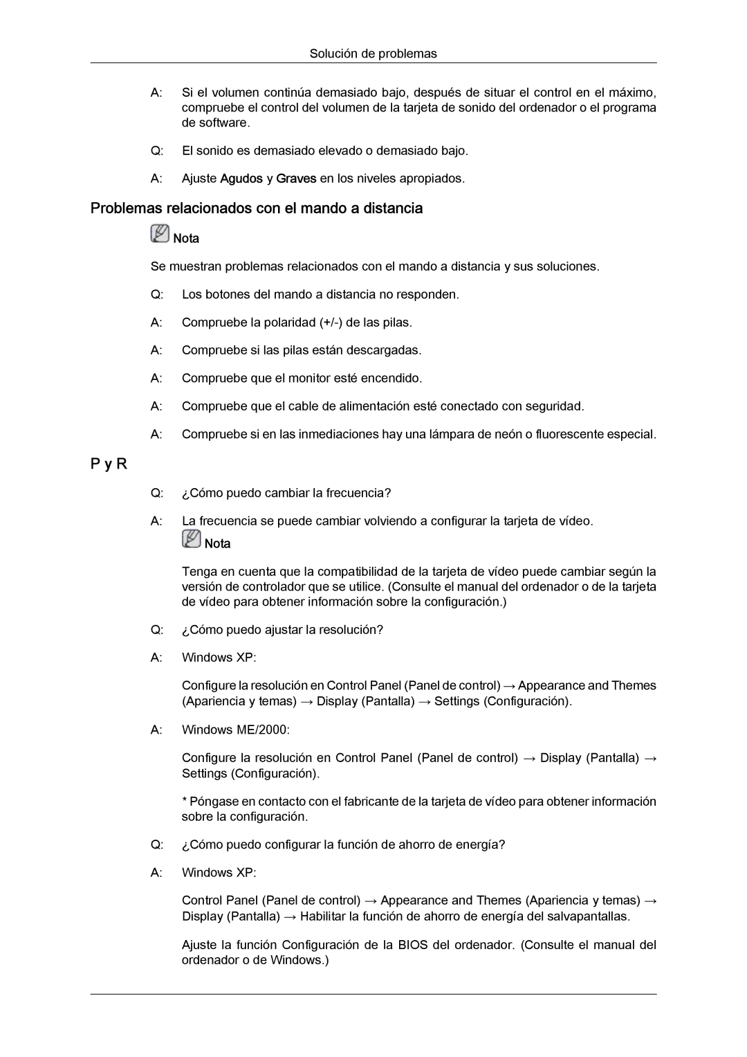 Samsung LH32CRSMBC/EN, LH32CRTMBC/EN, LH32CRSMBD/EN manual Problemas relacionados con el mando a distancia 