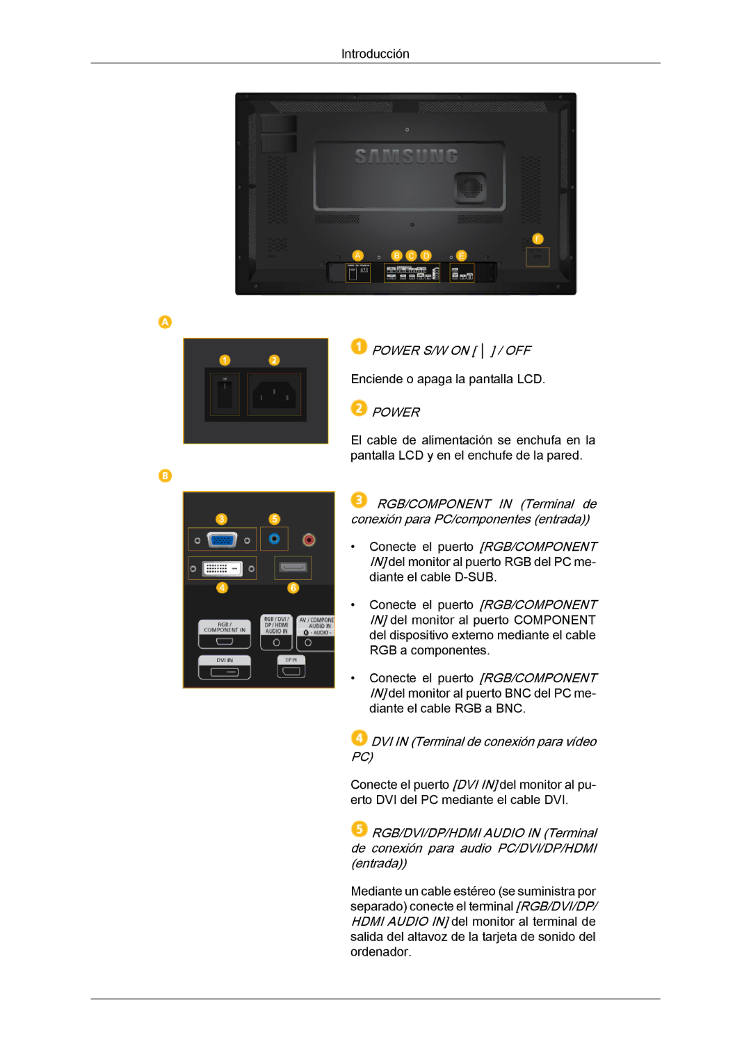 Samsung LH32CRTMBC/EN, LH32CRSMBC/EN, LH32CRSMBD/EN manual Power 