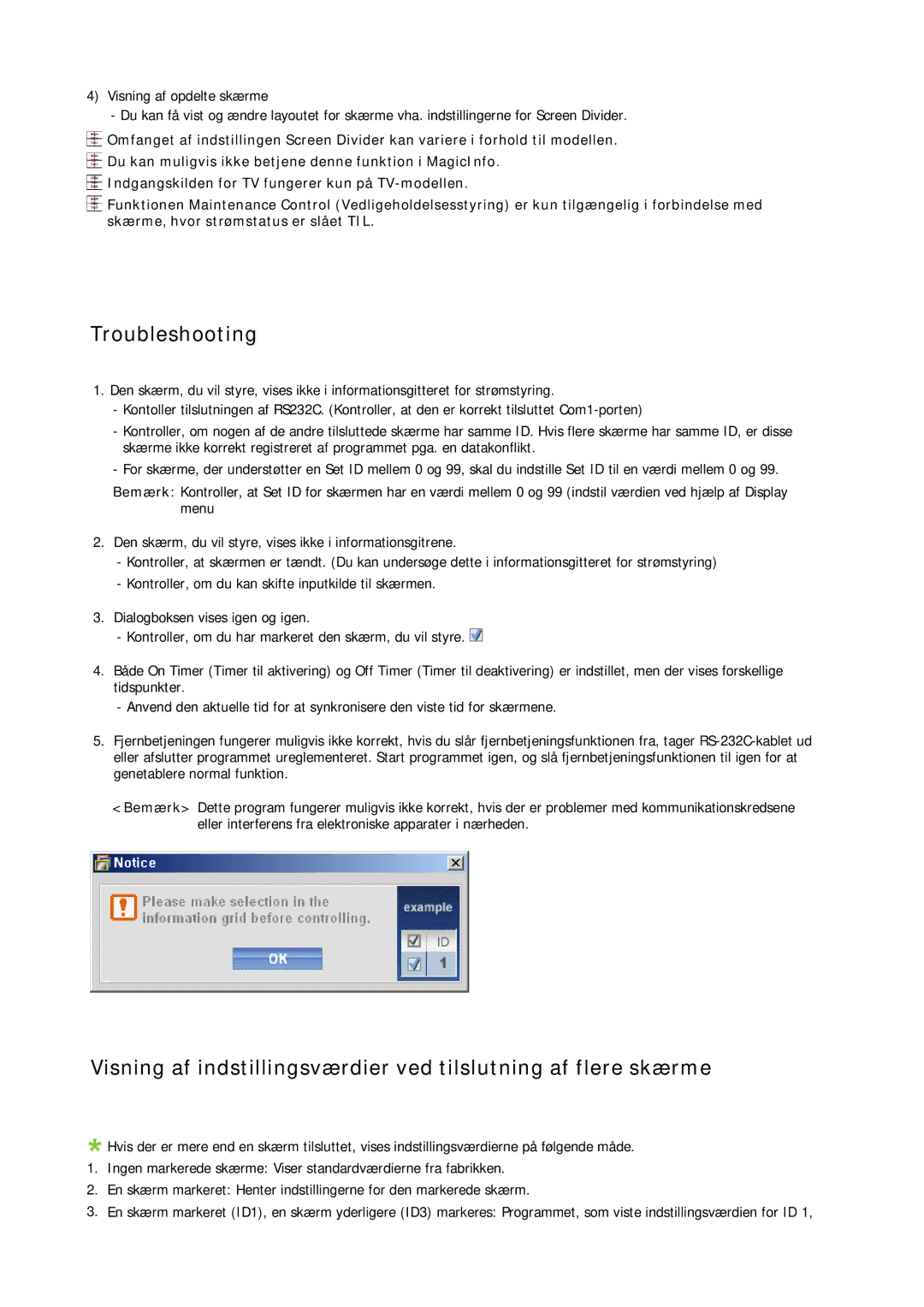 Samsung LH32CRTMBC/EN, LH32CRSMBC/EN, LH32CRSMBD/EN manual Troubleshooting 