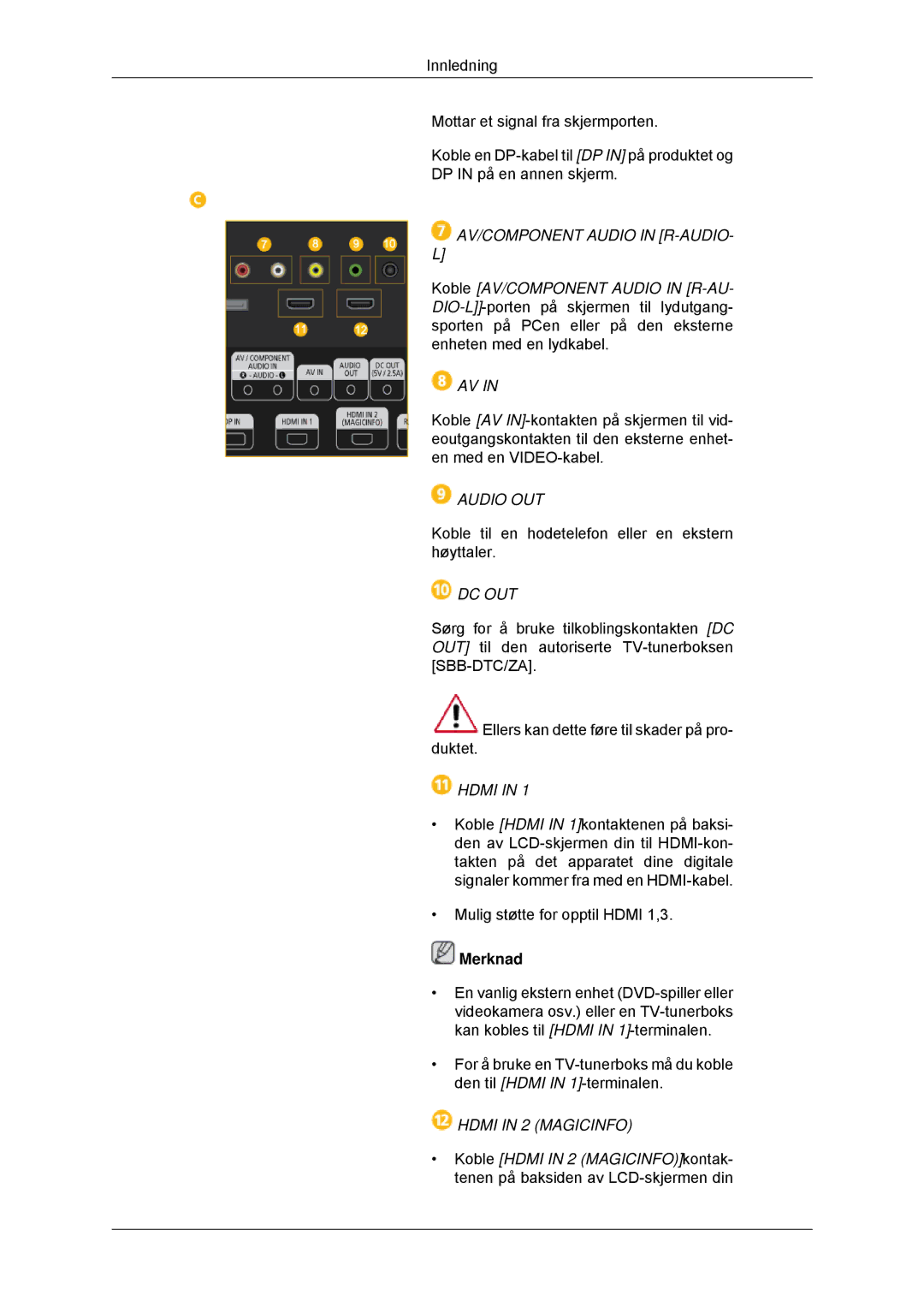 Samsung LH32CRTMBC/EN, LH32CRSMBC/EN, LH32CRSMBD/EN manual Audio OUT 