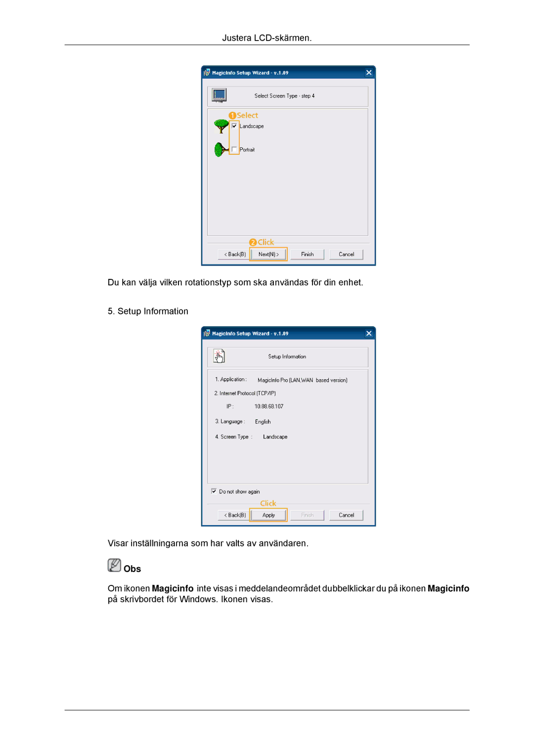 Samsung LH32CRSMBC/EN, LH32CRTMBC/EN, LH32CRSMBD/EN manual Obs 