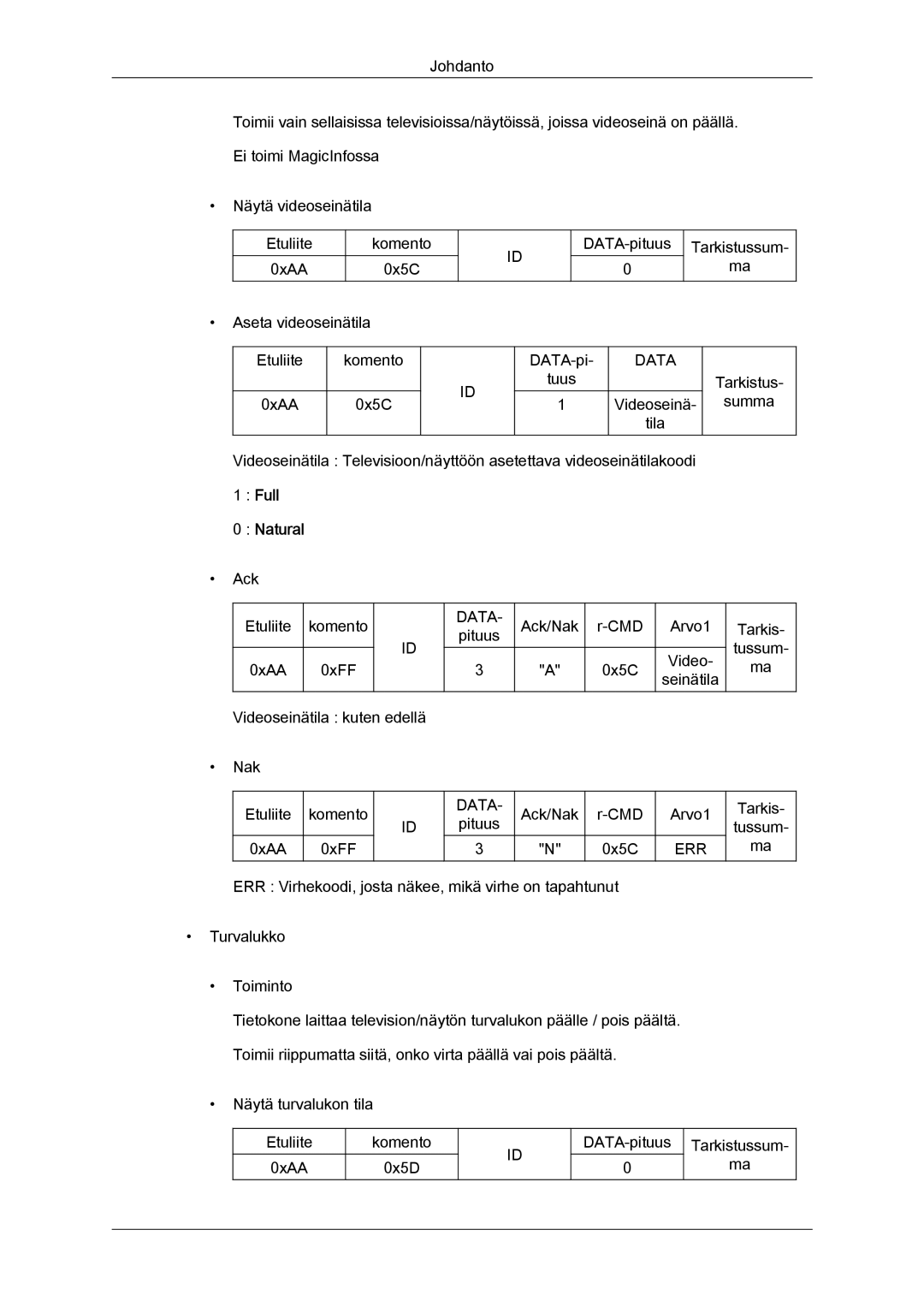 Samsung LH32CRSMBD/EN, LH32CRTMBC/EN, LH32CRSMBC/EN manual Natural 