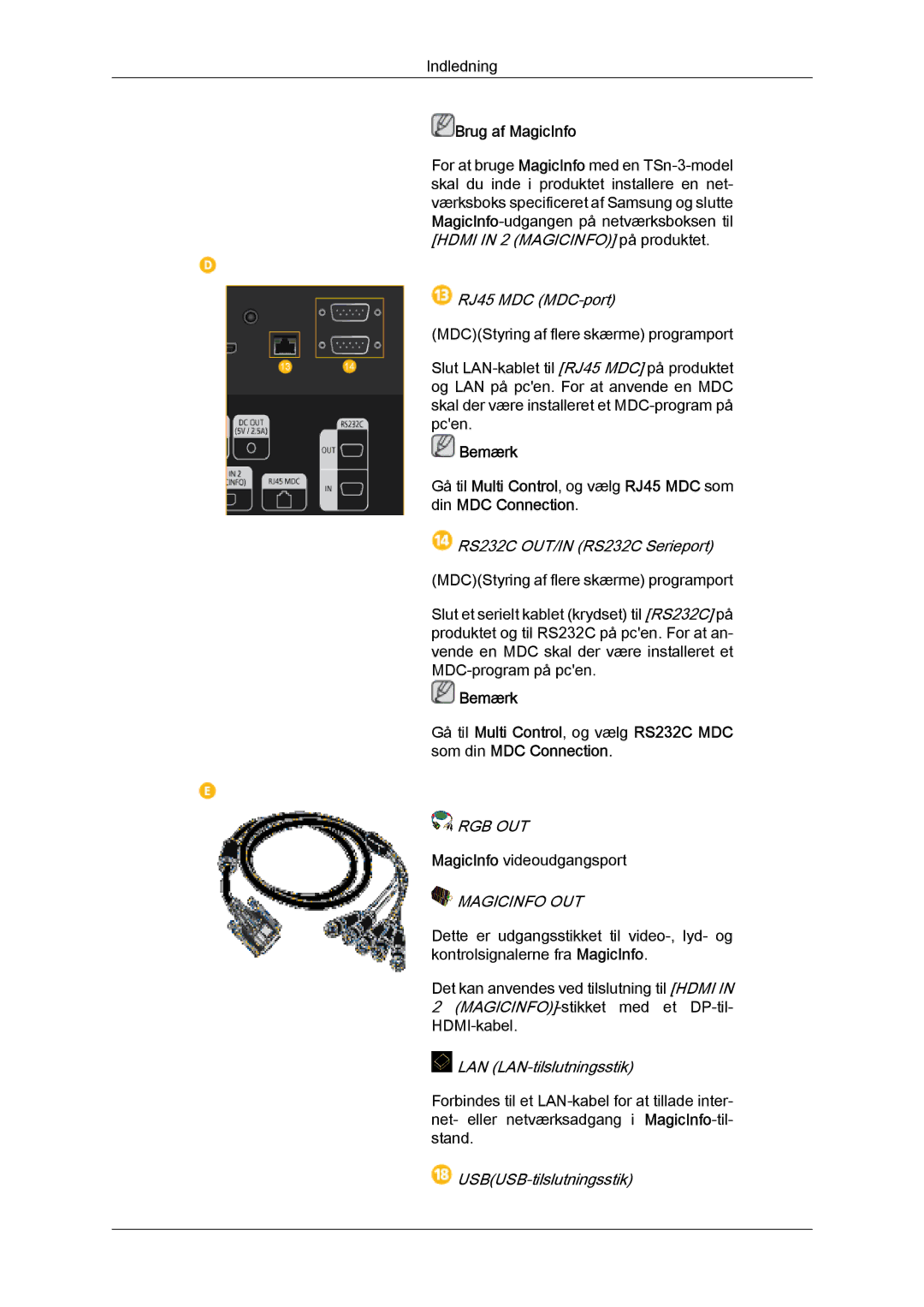 Samsung LH32CRSMBC/EN, LH32CRTMBC/EN, LH32CRSMBD/EN manual Rgb Out 