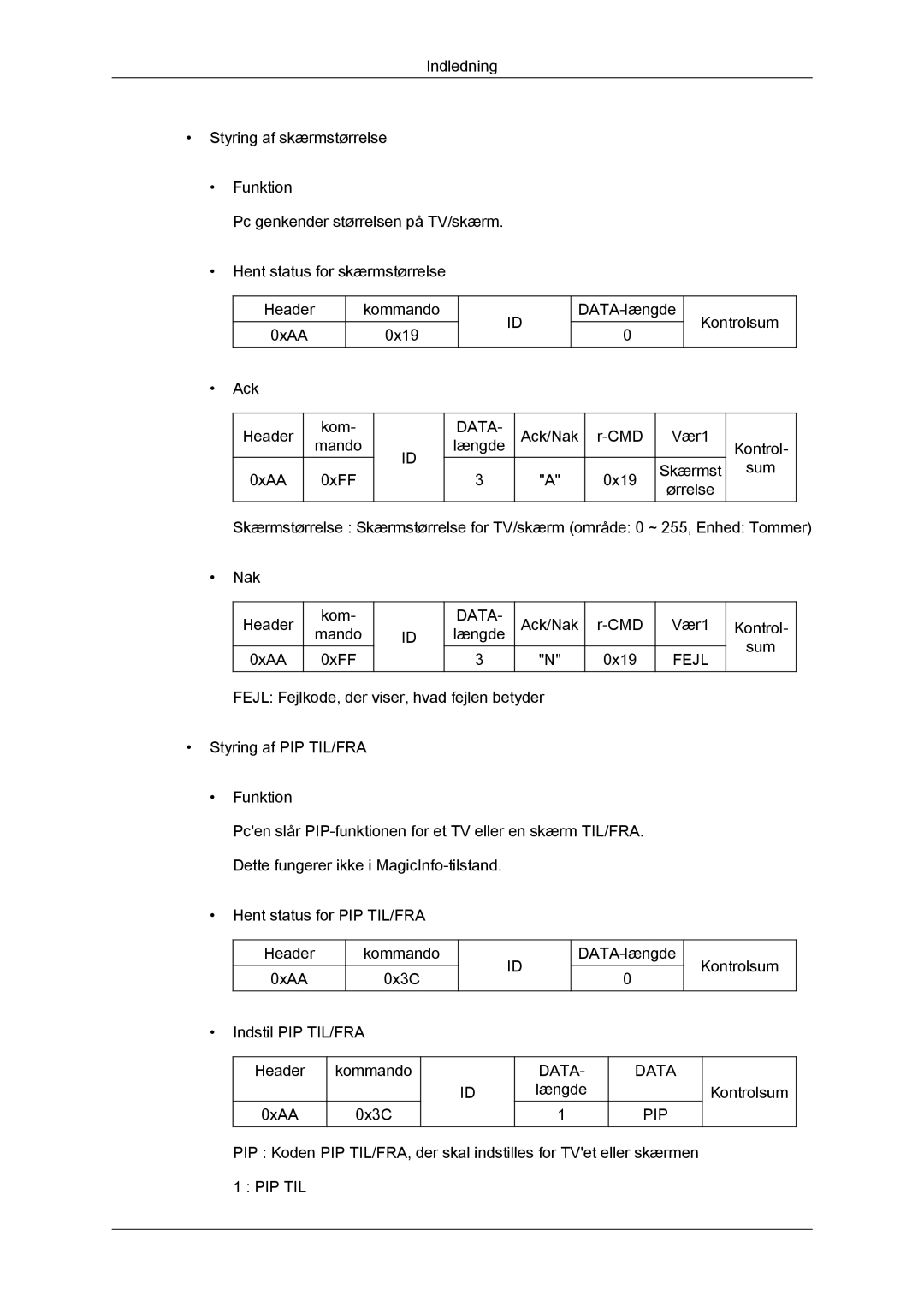 Samsung LH32CRTMBC/EN, LH32CRSMBC/EN, LH32CRSMBD/EN manual Data PIP 