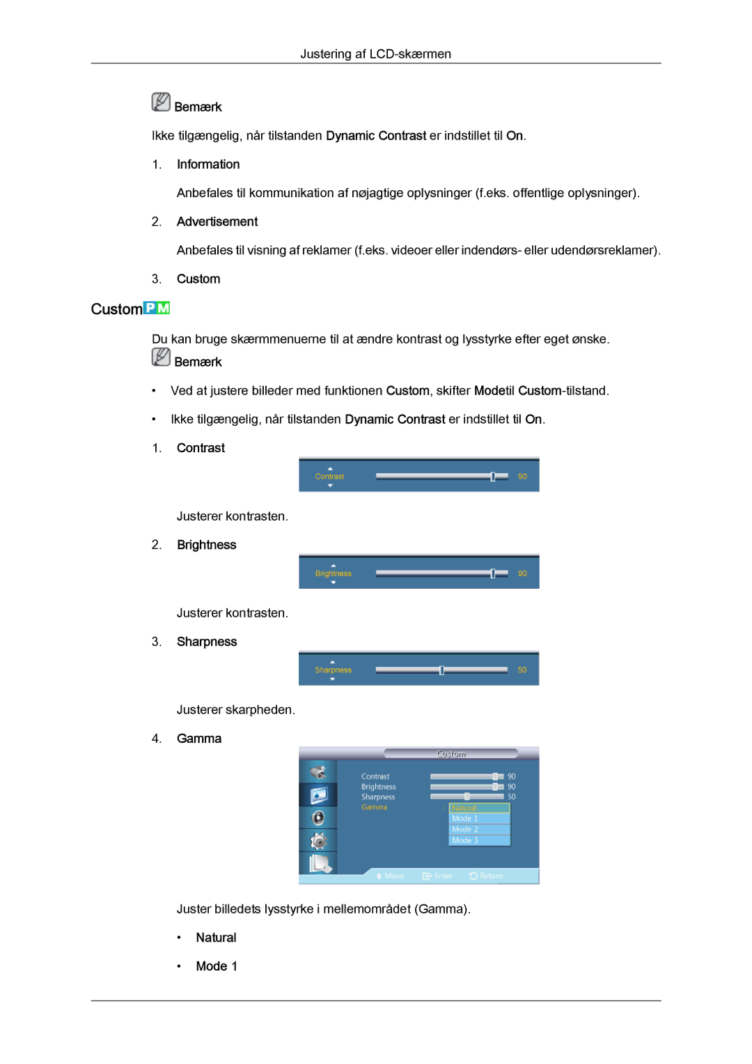 Samsung LH32CRTMBC/EN, LH32CRSMBC/EN, LH32CRSMBD/EN manual Custom 