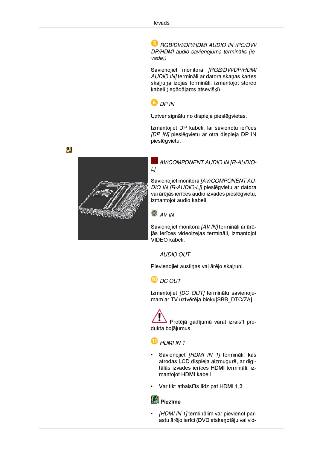 Samsung LH32CRSMBD/EN, LH32CRTMBC/EN manual Audio OUT 