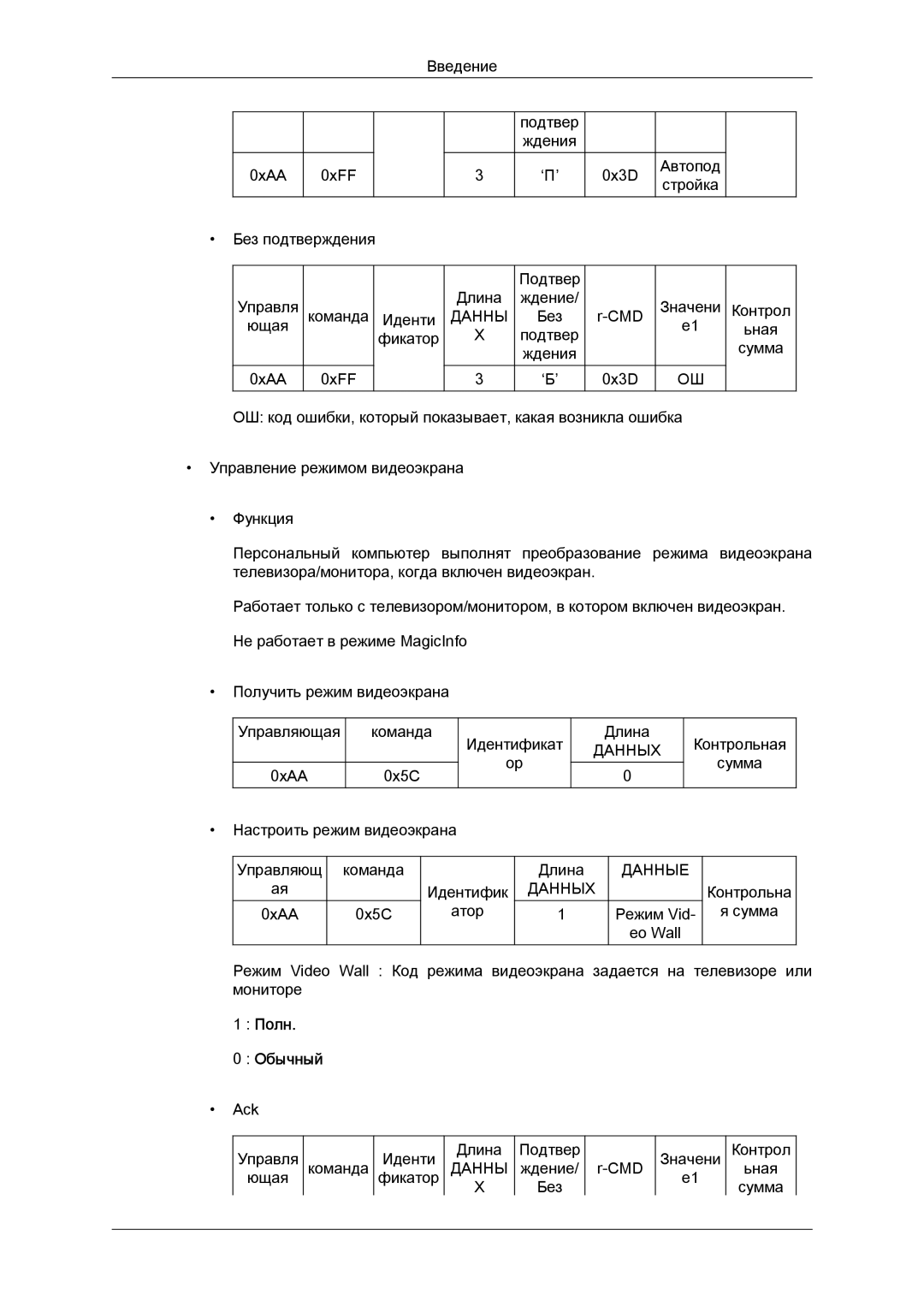 Samsung LH32CRTMBC/EN, LH32CRSMBD/EN manual Полн Обычный 