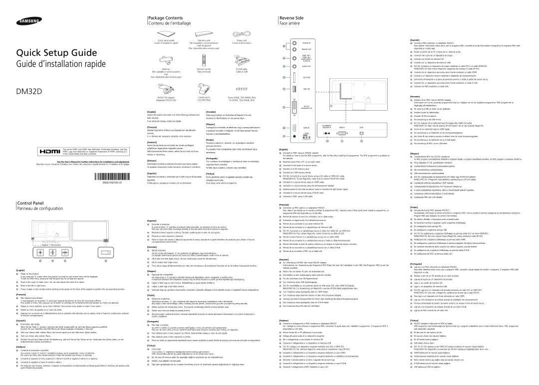 Samsung LH32DMDPLGC/EN, LH40DMDPLGC/EN, LH55DMDPLGC/EN, LH48DMDPLGC/EN, LH75DMDPLGC/EN manual Affichage LFD 