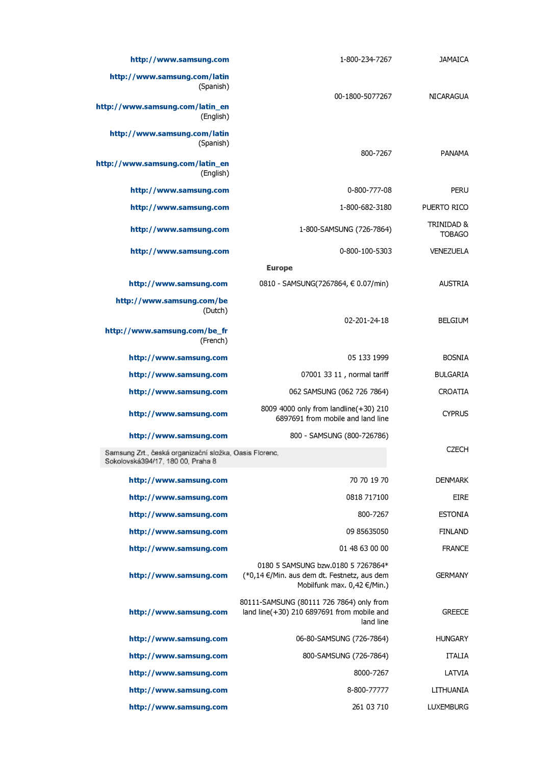 Samsung LH32HBPLBC/NG, LH32HBPLBC/EN, LH32HBPLBC/XY, LH32HBSLBC/XY, LH32HBTLBC/XY, LH32HBSLBC/SM, LH32HBTLBC/SM Europe, Germany 