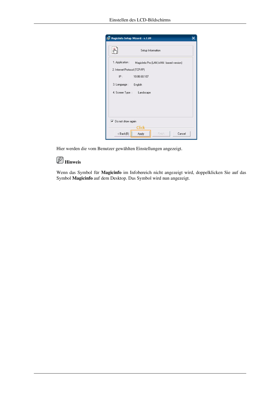 Samsung LH32HBPLBC/EN, LH32HBTLBC/EN, LH32HBSLBC/EN manual Hinweis 