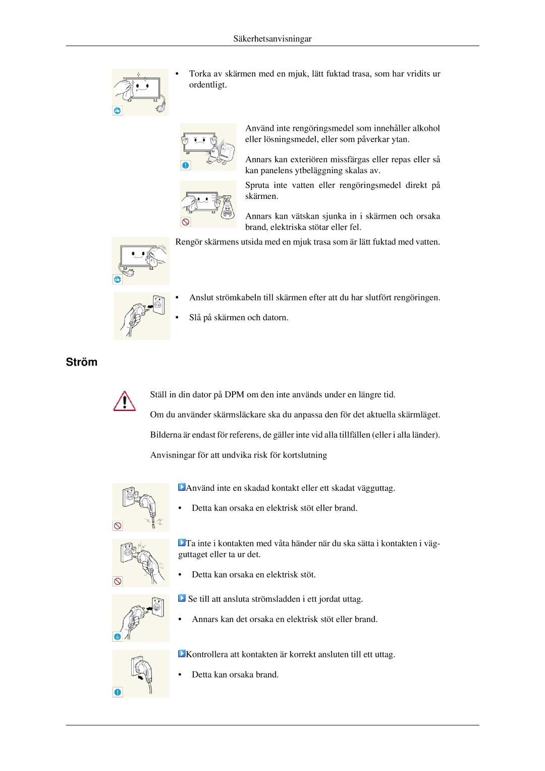 Samsung LH32HBTLBC/EN, LH32HBPLBC/EN, LH32HBSLBC/EN manual Ström 