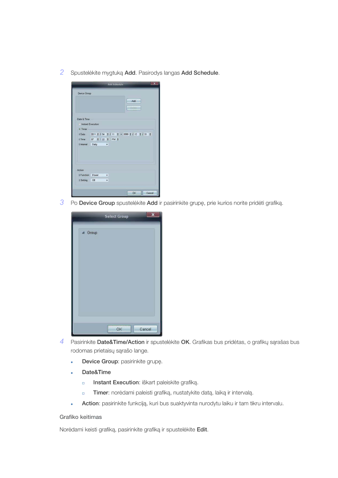 Samsung LH32HBTLBC/EN, LH32HBPLBC/EN, LH32HBSLBC/EN manual Grafiko keitimas 