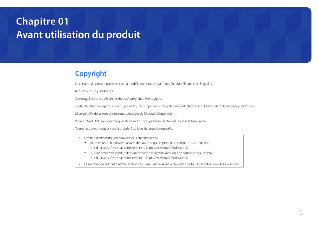 Samsung LH46LECPLBC/EN, LH32LECPLBC/EN, LH55LECPLBC/EN manual Avant utilisation du produit, Copyright 