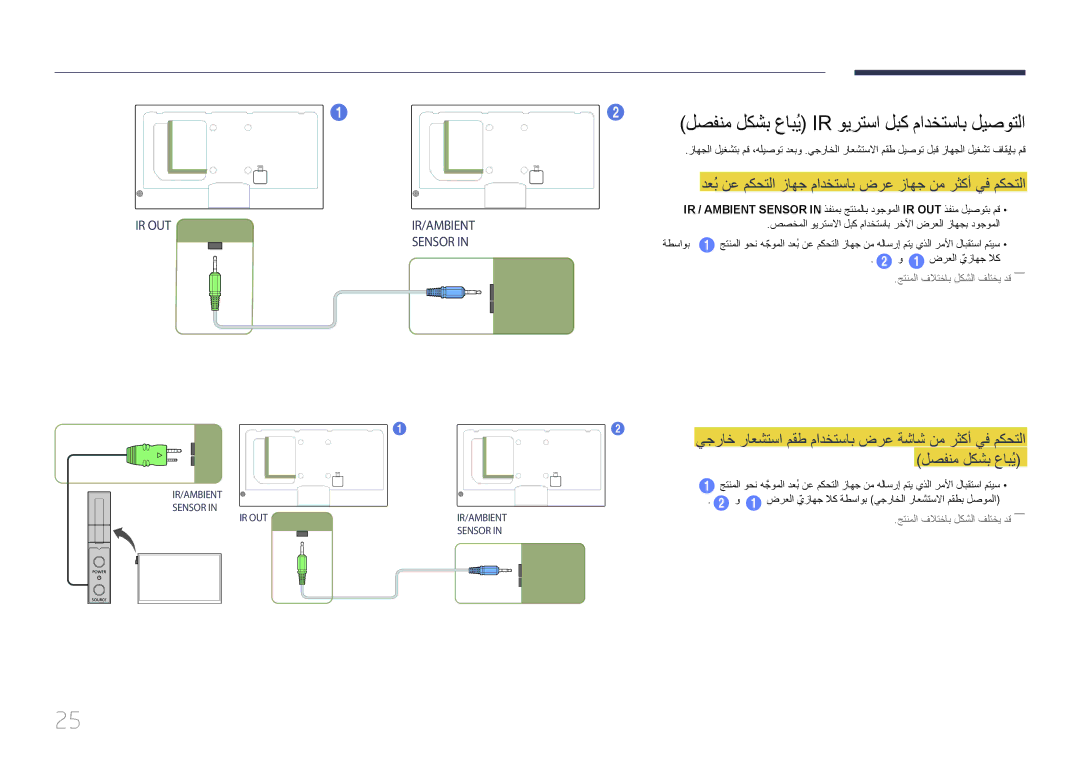 Samsung LH32MECPLGC/UE, LH32MECPLGC/EN manual دعُب نع مكحتلا زاهج مادختساب ضرع زاهج نم رثكأ يف مكحتلا, لصفنم لكشب عابُي 