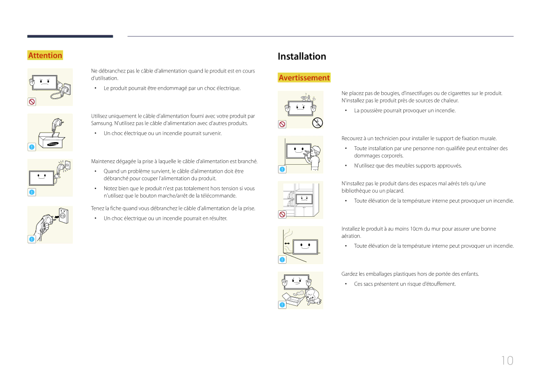 Samsung LH46MECPLGC/EN, LH32MECPLGC/EN, LH55MECPLGC/EN, LH40MECPLGC/EN manual Installation 