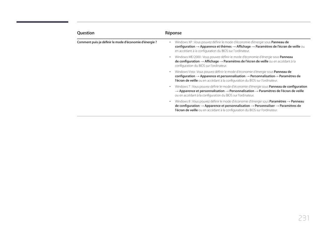 Samsung LH40MECPLGC/EN, LH32MECPLGC/EN, LH55MECPLGC/EN, LH46MECPLGC/EN manual 231, Question 