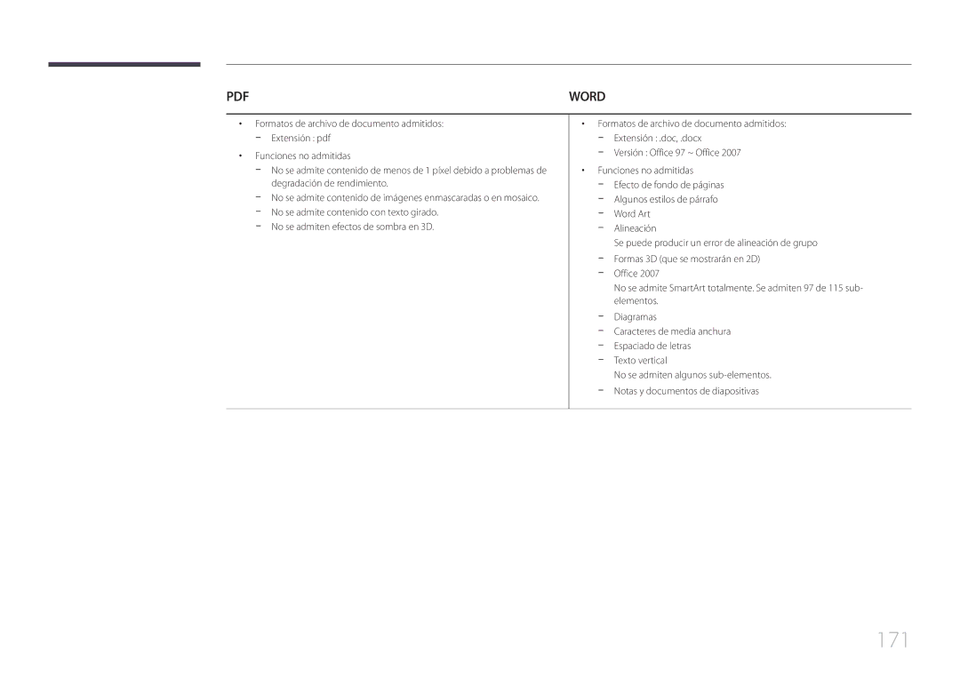 Samsung LH40MECPLGC/EN, LH32MECPLGC/EN, LH55MECPLGC/EN, LH46MECPLGC/EN manual 171, Texto vertical 