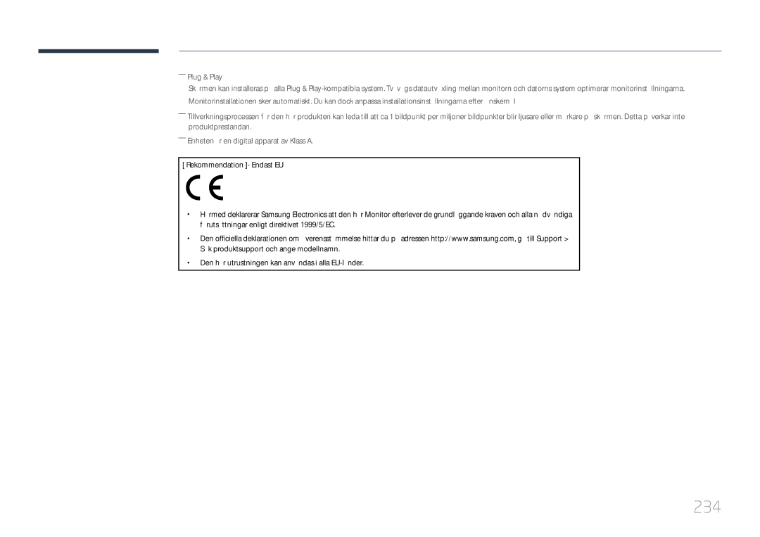 Samsung LH46MECPLGC/EN, LH32MECPLGC/EN, LH55MECPLGC/EN, LH40MECPLGC/EN manual 234 