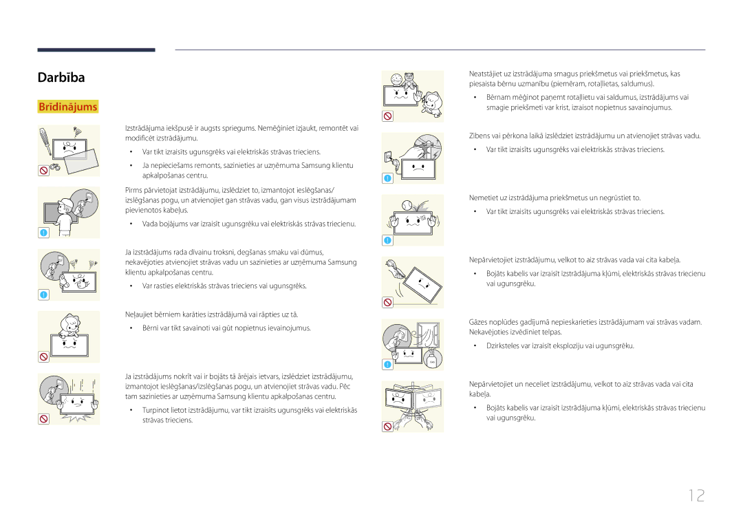 Samsung LH32MECPLGC/EN, LH55MECPLGC/EN, LH46MECPLGC/EN, LH40MECPLGC/EN manual Darbība 