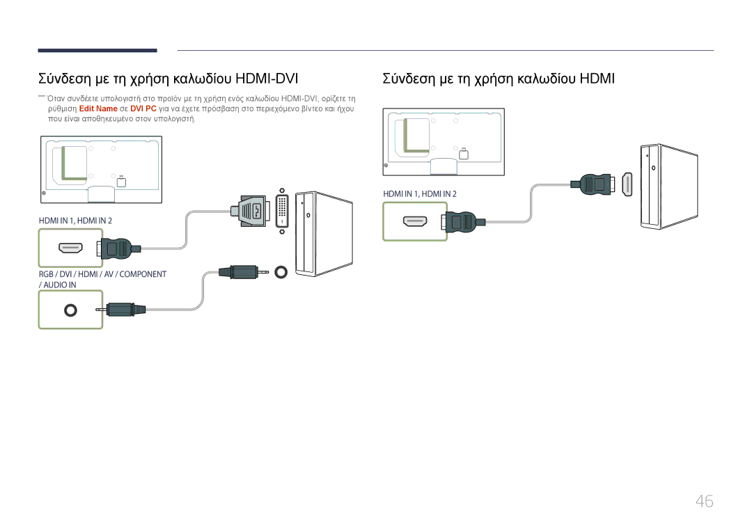 Samsung LH46MECPLGC/EN, LH32MECPLGC/EN, LH55MECPLGC/EN, LH40MECPLGC/EN manual Hdmi in 1, Hdmi 