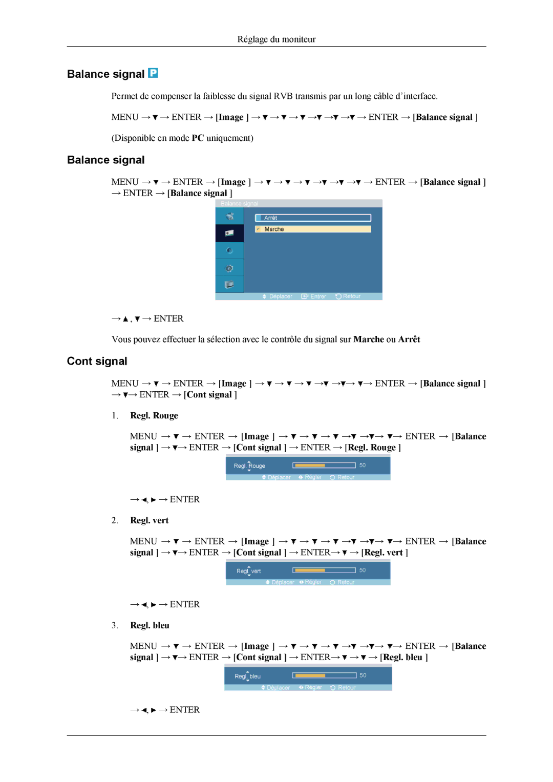 Samsung LH32MGPPBC/EN, LH32MGTLBC/EN, LH32MGPLBC/EN manual Balance signal, Signal 