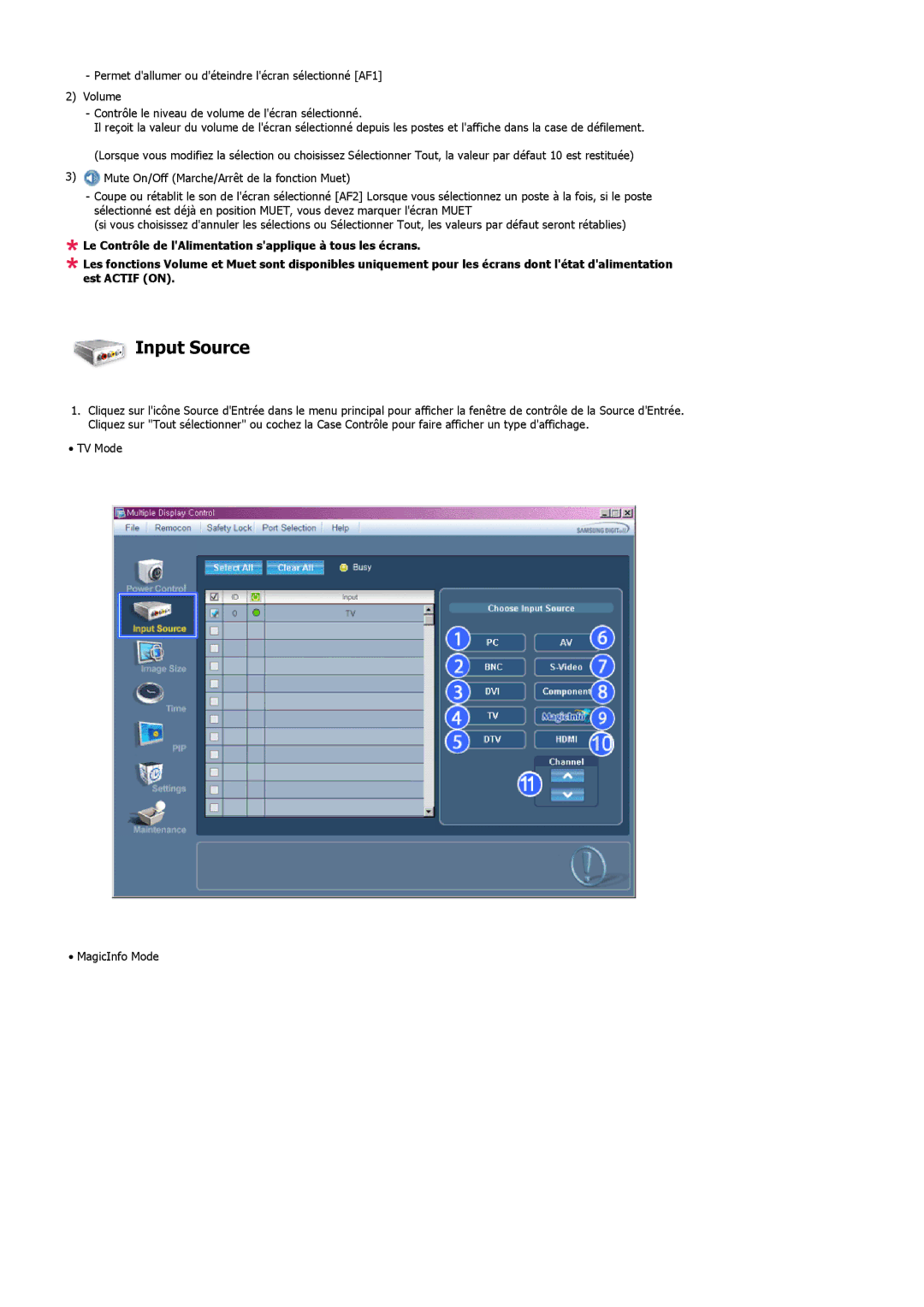 Samsung LH32MGPLBC/EN, LH32MGPPBC/EN, LH32MGTLBC/EN manual Input Source 