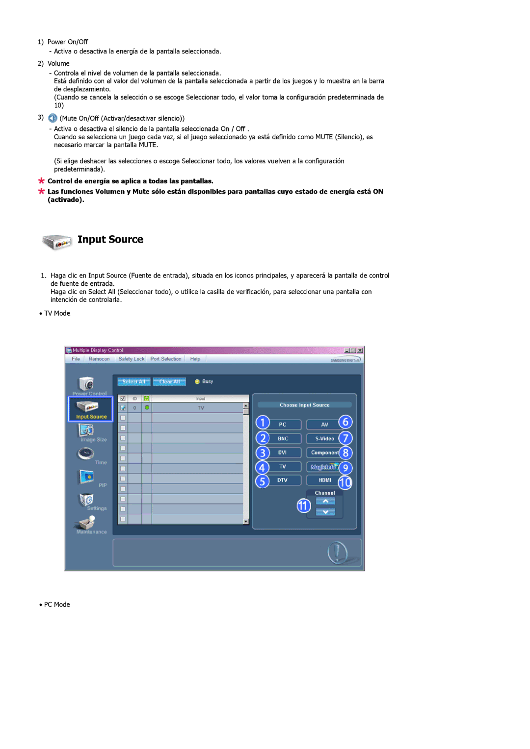 Samsung LH32MGTABU/EN, LH32MGTLBC/EN, LH32MGPLBC/EN, LH32MGPLSC/EN manual Input Source 