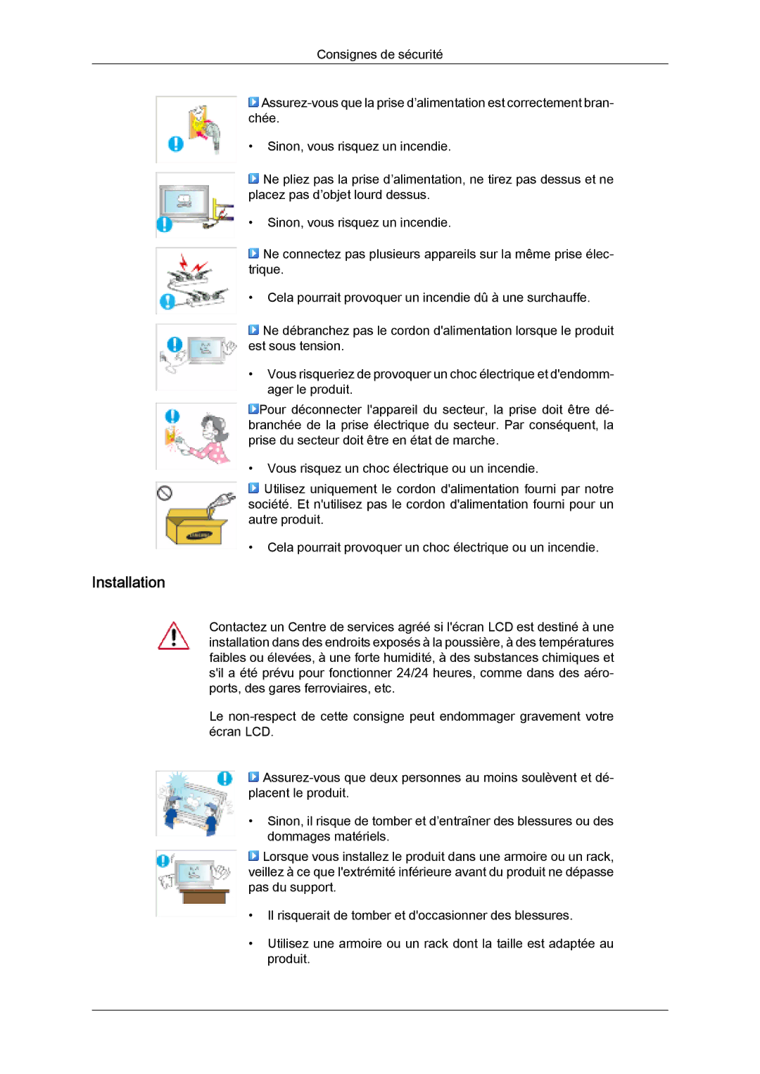 Samsung LH32MGULBC/EN, LH32MGQLBC/EN, LH32MGQPBC/EN manual Installation 