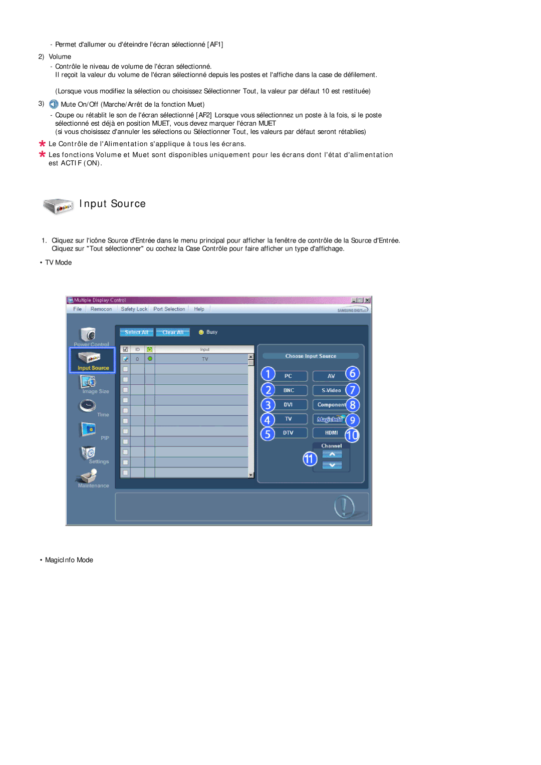 Samsung LH32MGQPBC/EN, LH32MGULBC/EN, LH32MGQLBC/EN manual Input Source 