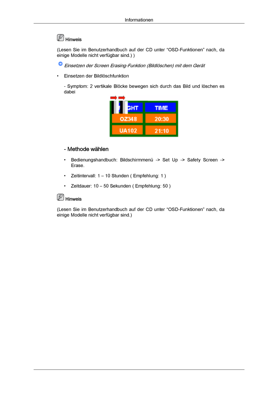 Samsung LH32MGQLBC/EN, LH32MGULBC/EN, LH32MGQPBC/EN manual Methode wählen 