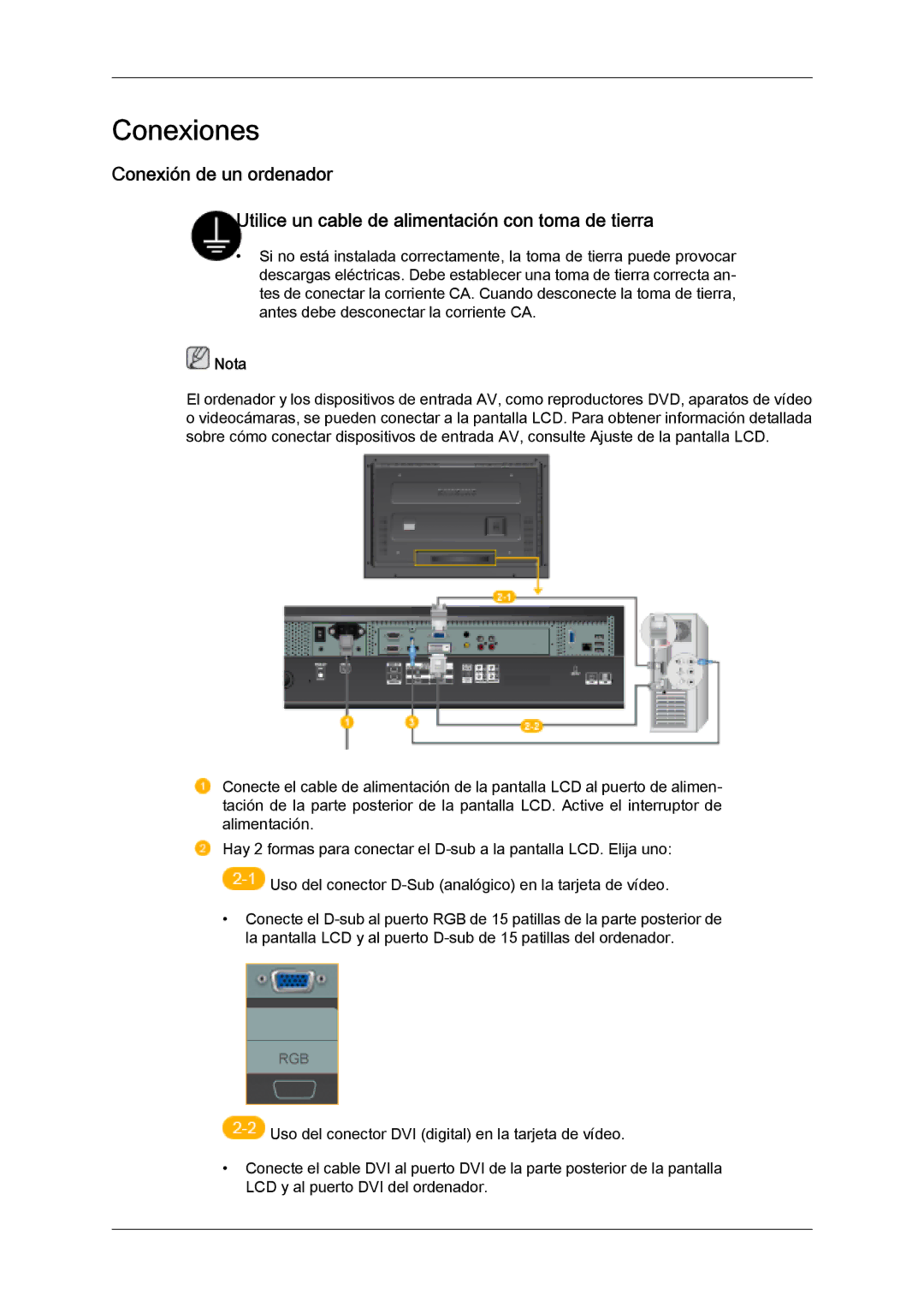 Samsung LH32MGUSBC/EN, LH32MGULBC/EN, LH32MGQLBC/EN, LH32MGQMBC/EN manual Conexiones 