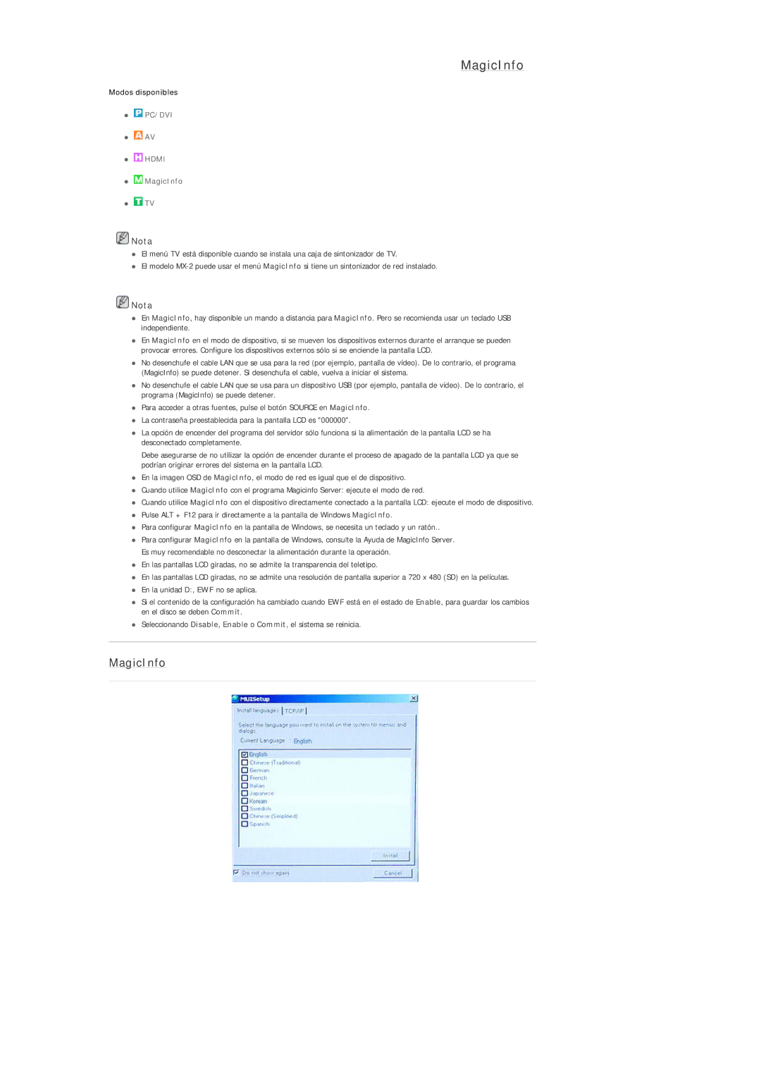 Samsung LH32MGQLBC/EN, LH32MGULBC/EN, LH32MGUSBC/EN, LH32MGQMBC/EN manual MagicInfo 