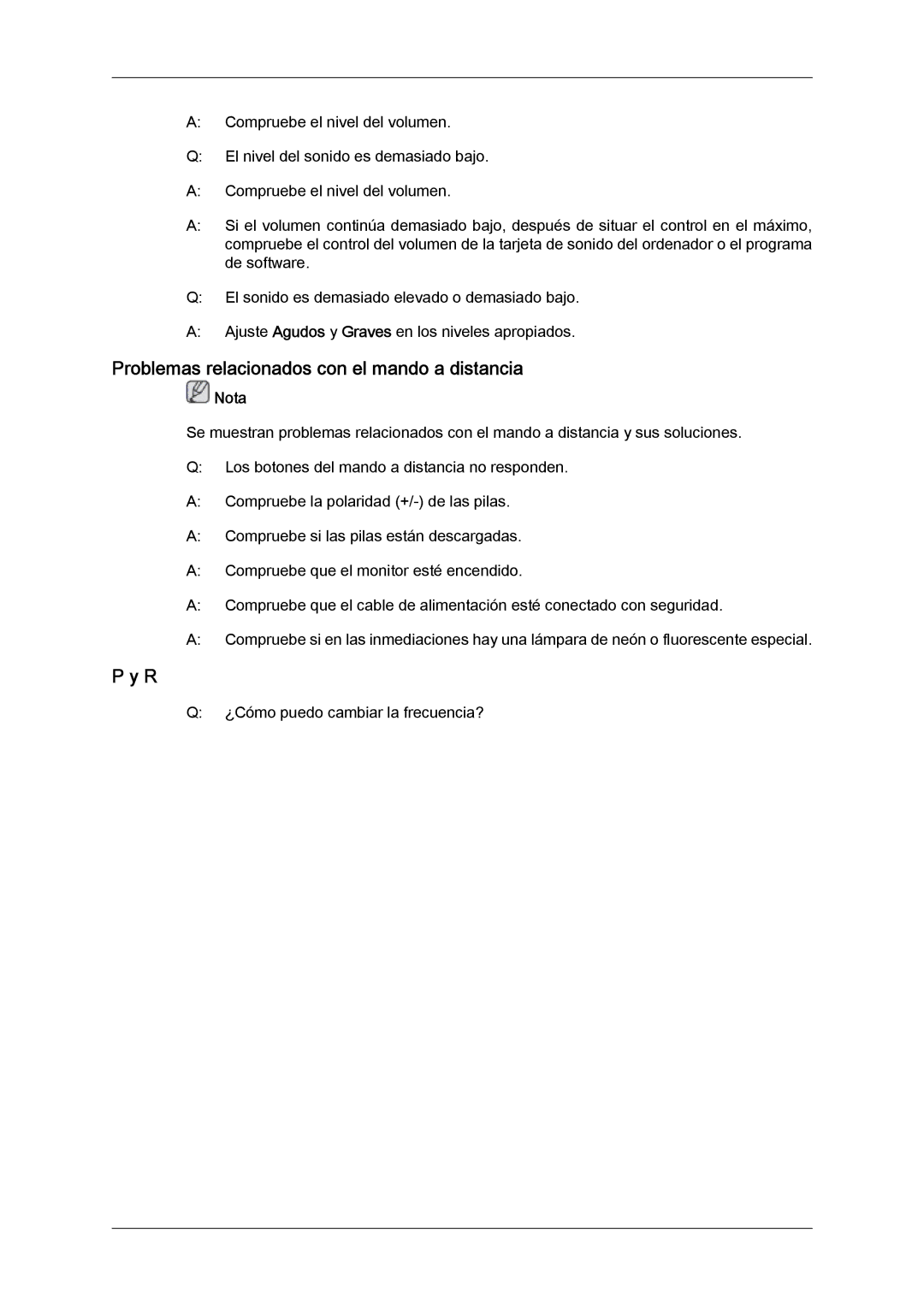 Samsung LH32MGQMBC/EN, LH32MGULBC/EN, LH32MGQLBC/EN, LH32MGUSBC/EN manual Problemas relacionados con el mando a distancia 