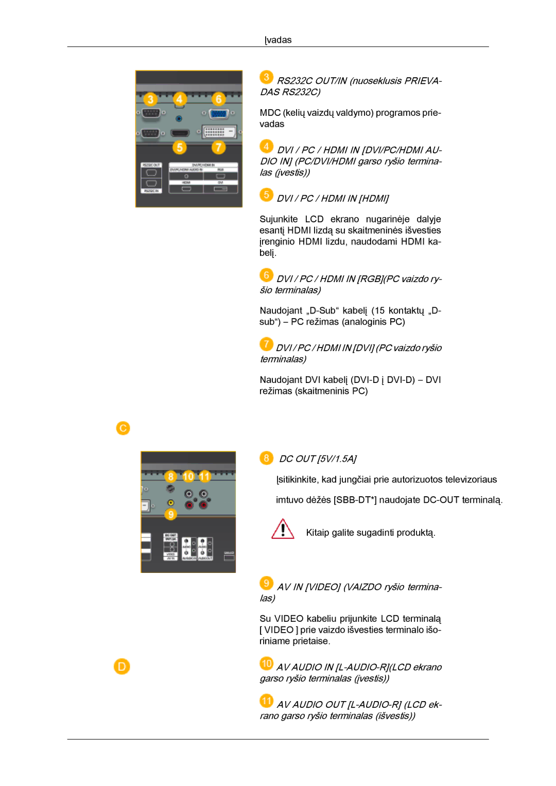 Samsung LH32MGULBC/EN manual DAS RS232C 