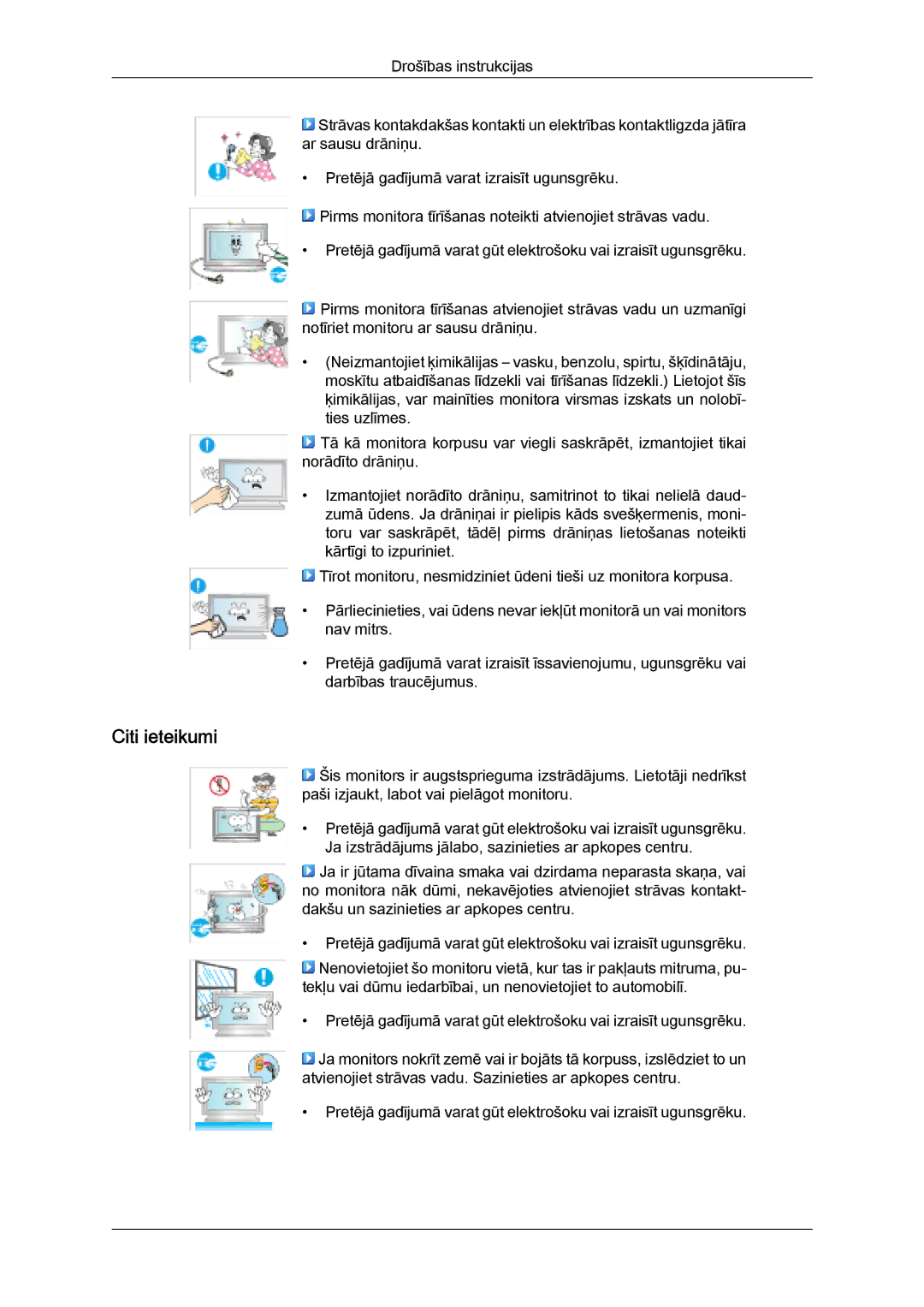 Samsung LH32MGULBC/EN manual Citi ieteikumi 