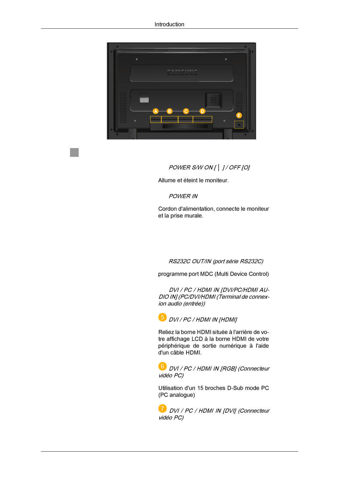 Samsung LH32TCTMBC/EN manual Power 