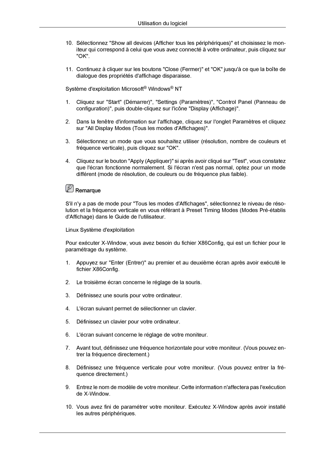 Samsung LH32TCTMBC/EN manual Remarque 