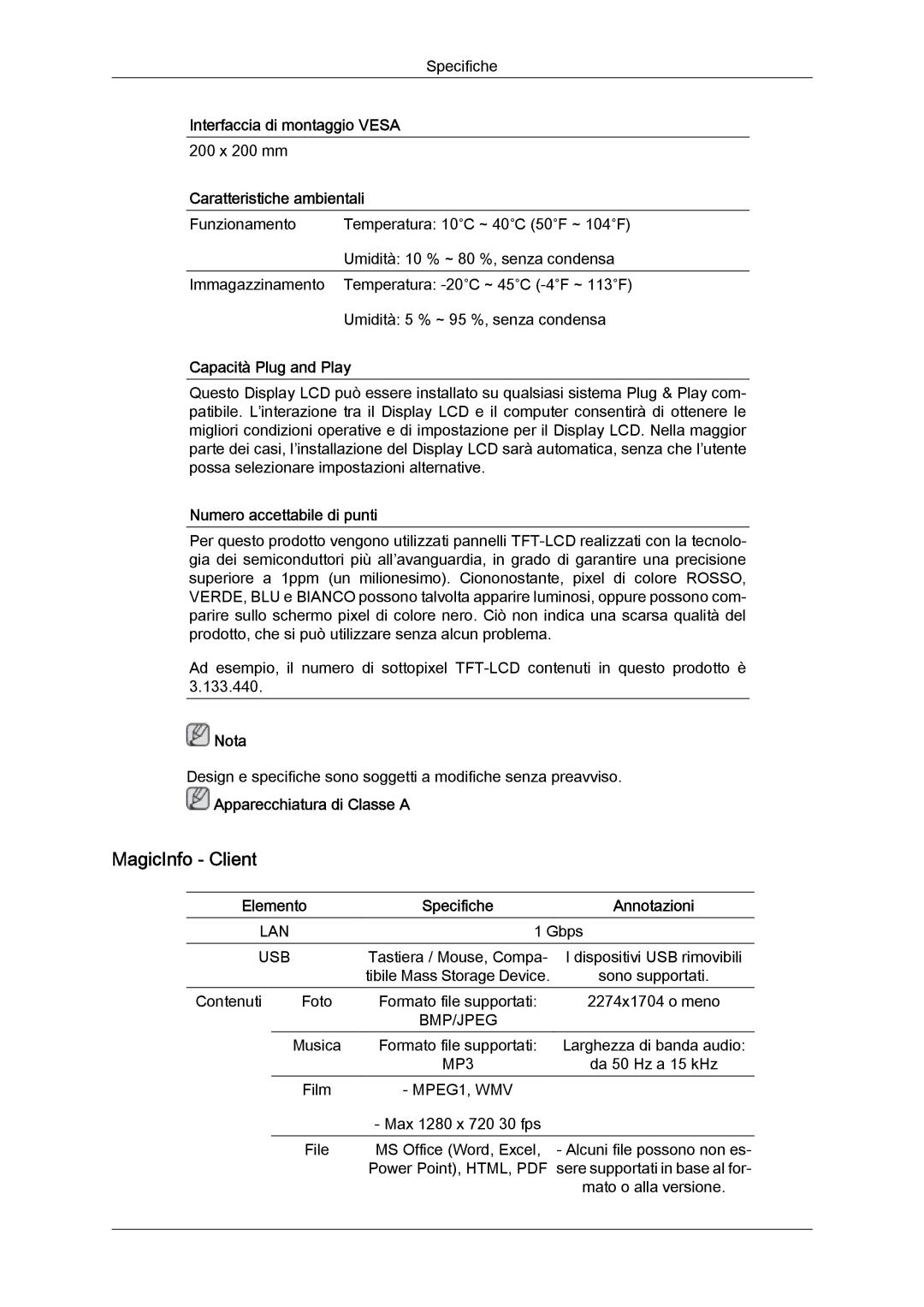 Samsung LH32TCTMBC/EN manual MagicInfo Client 