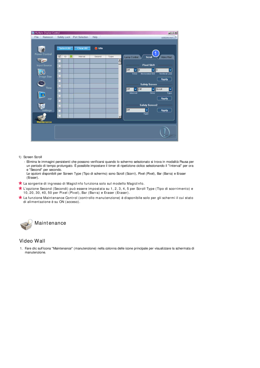 Samsung LH32TCTMBC/EN manual Maintenance Video Wall 