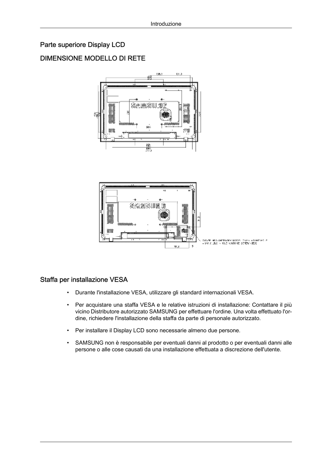 Samsung LH32TCTMBC/EN manual 6WDIIDSHULQVWDOODLRQH96$ 