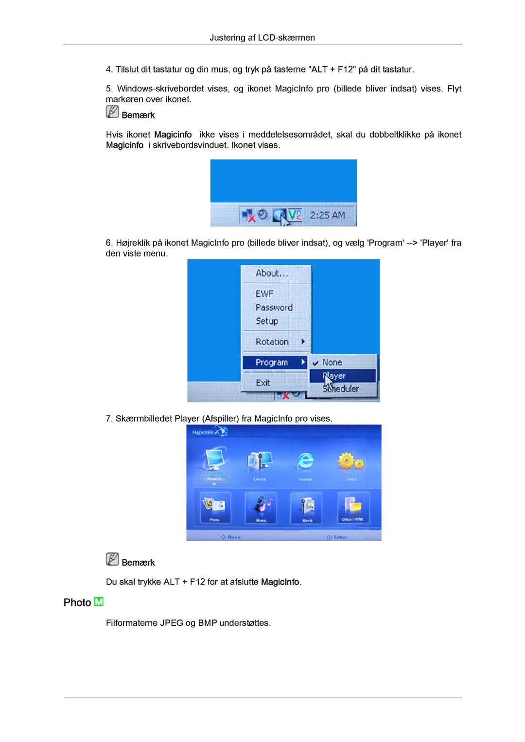 Samsung LH32TCTMBC/EN manual Photo 