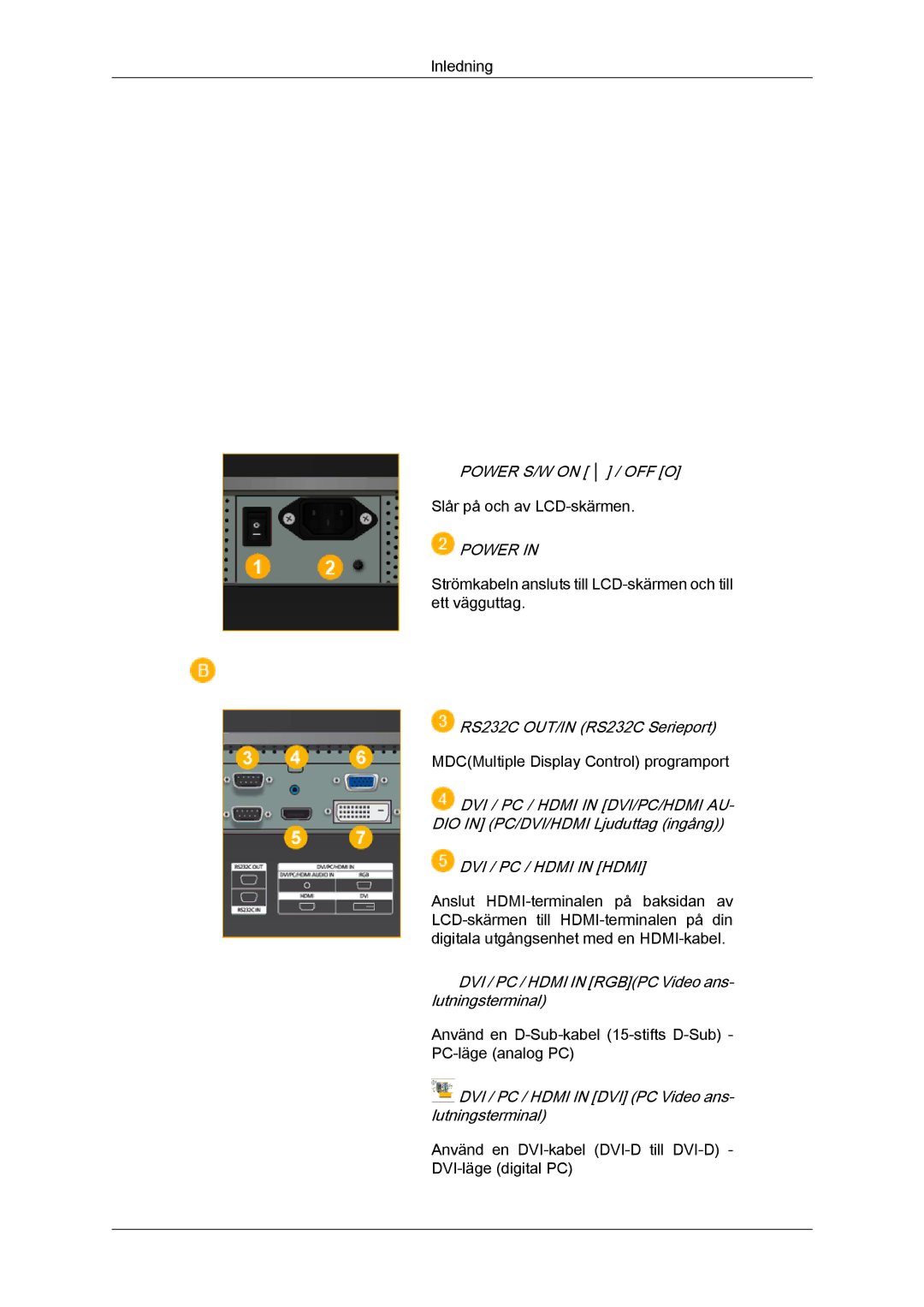 Samsung LH32TCTMBC/EN manual Power 