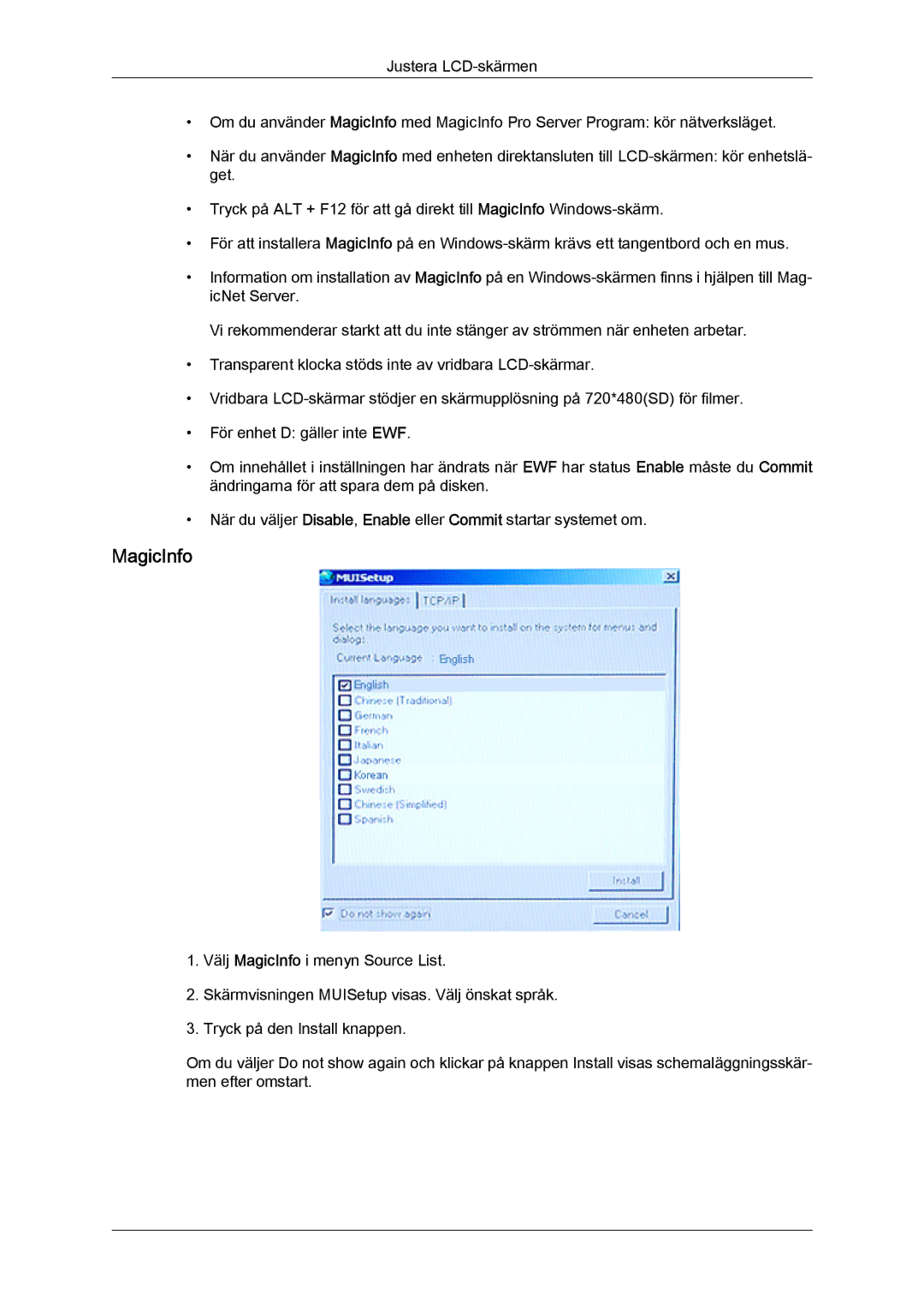 Samsung LH32TCTMBC/EN manual MagicInfo 