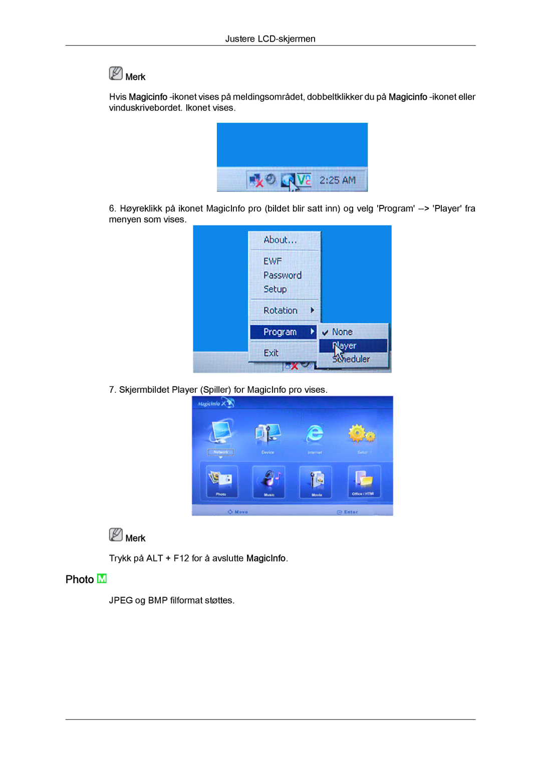 Samsung LH32TCTMBC/EN manual Photo 