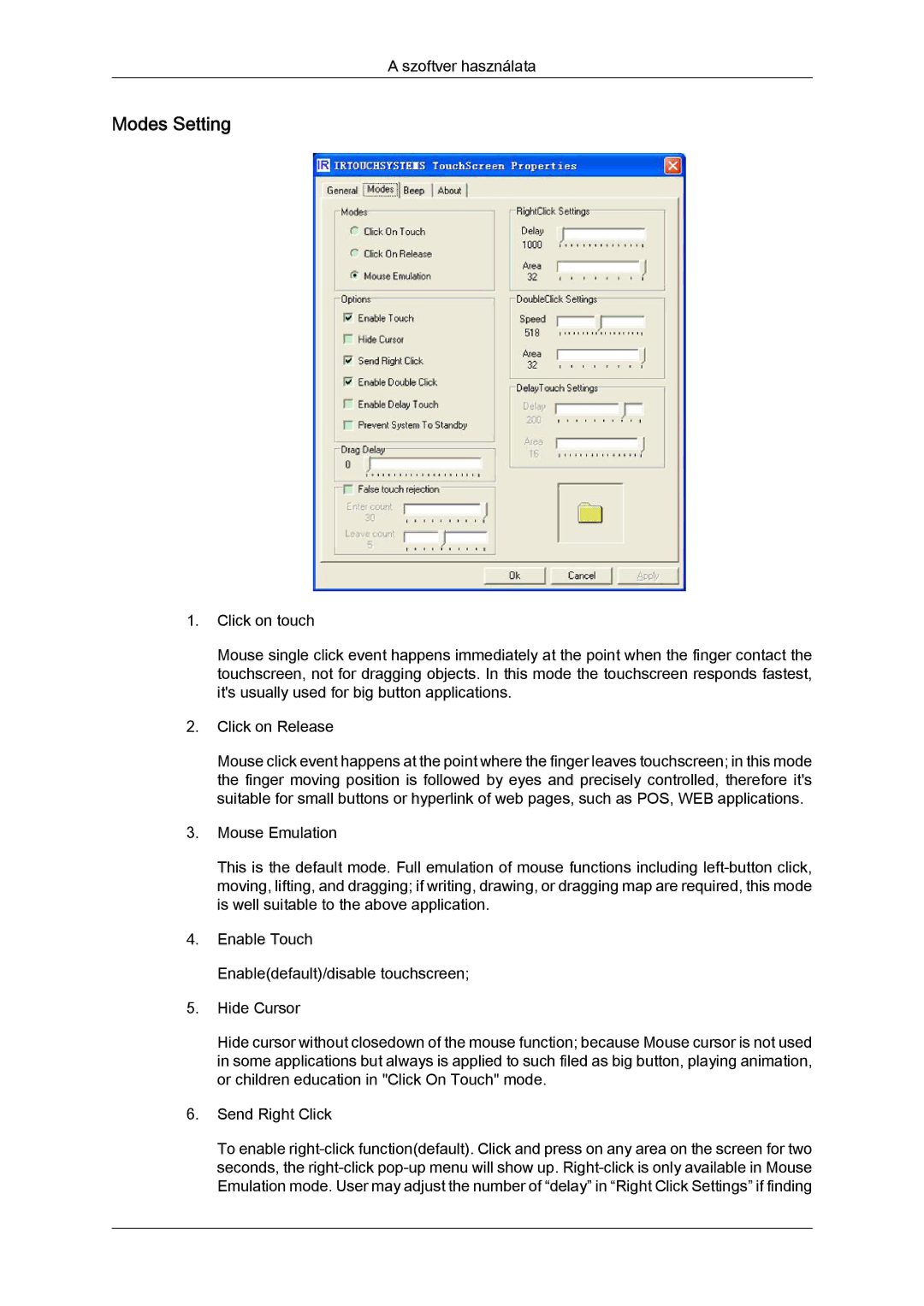 Samsung LH32TCTMBC/EN manual Modes Setting 