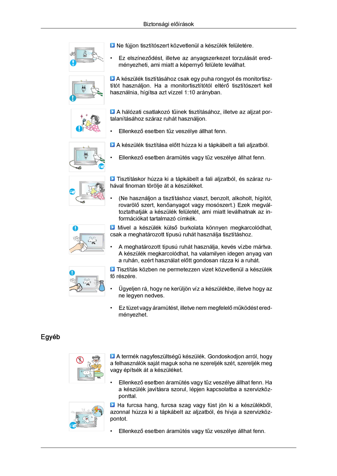 Samsung LH32TCTMBC/EN manual Egyéb 