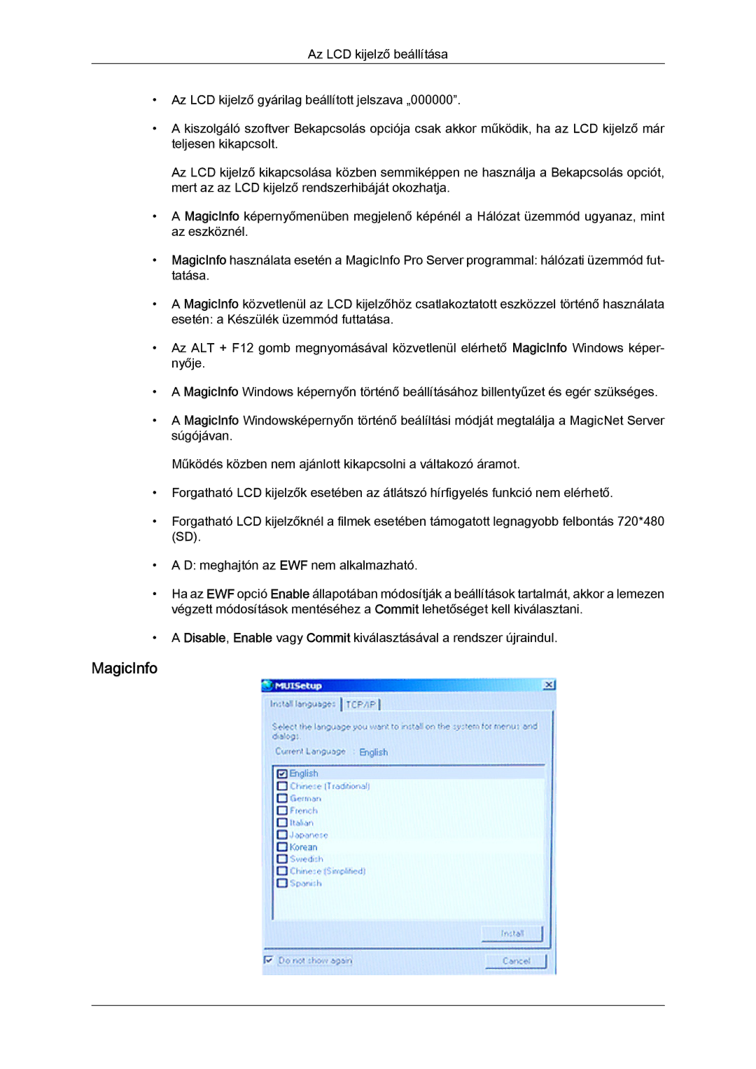 Samsung LH32TCTMBC/EN manual MagicInfo 