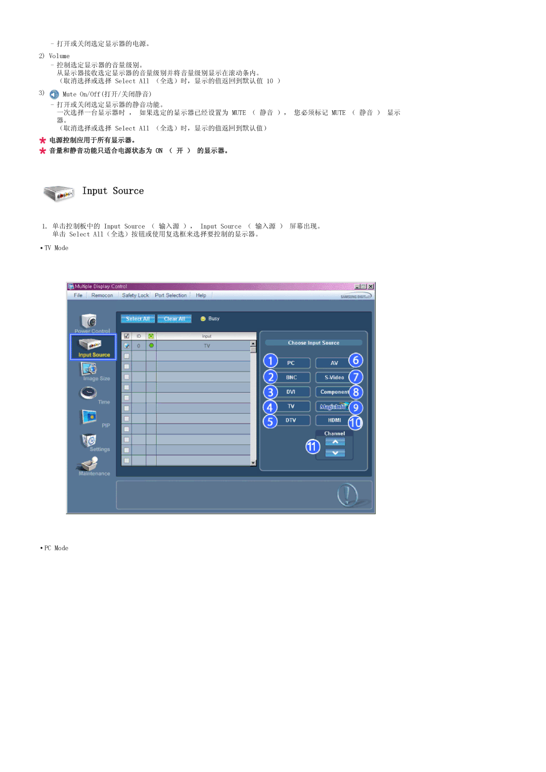 Samsung LH32TCTMBC/EN manual Input Source 