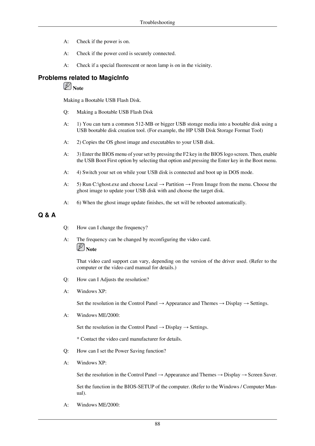 Samsung LH32TCUMBC/EN manual Problems related to MagicInfo 