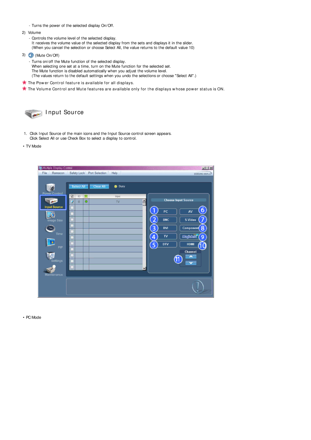 Samsung LH32TCUMBC/EN manual Input Source 